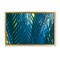 Stupell Industries Blue Palm Fronds Framed Floater Canvas Wall Art Design by Carol La Barge